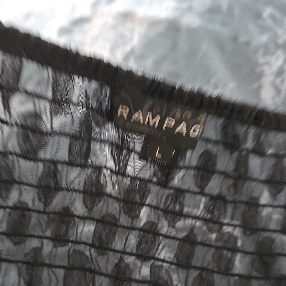 Elegant Black Grey Layered Ruffle No Sleeve Semi See Through Tunic Cropped Top - Picture 10 of 16